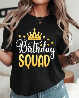 Birthday Squad Crown and...