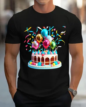 Birthday Cake with Balloons...