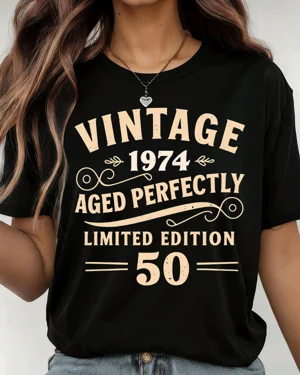 Vintage 1974 Birthday Aged...