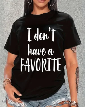 I Don't Have a Favorite...