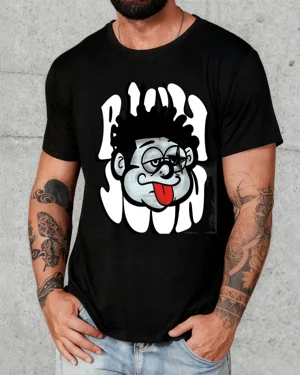 Playful Cartoon Face Summer...