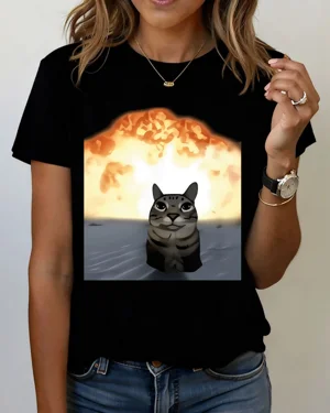 Cat With Fiery Explosion...