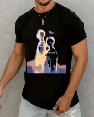 Soulmates and Strangers Summer Cotton Graphic T Shirt - Artistic Vintage,Short Sleeve,Soft Fabric,Comfortable Fit