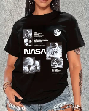 NASA Astronauts on Moon and...