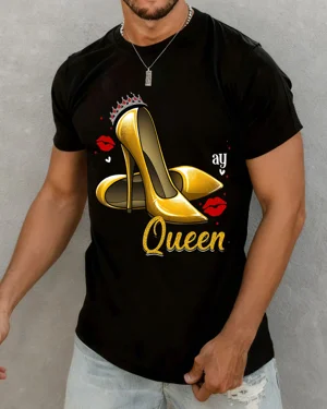 Mom Queen Gold Heels Summer...