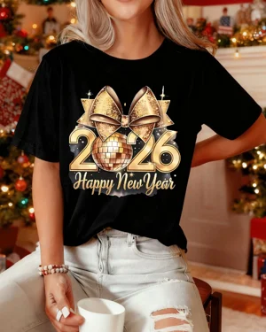 2026 New Year Golden Bow...