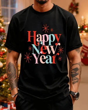 Happy New Year Colorful...