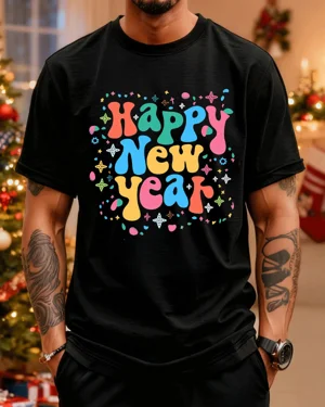 Happy New Year Colorful...