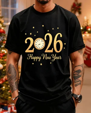 2026 Happy New Year Clock...