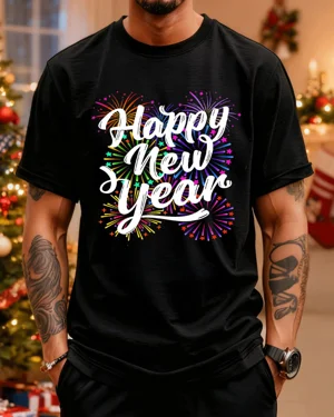 Happy New Year Colorful...