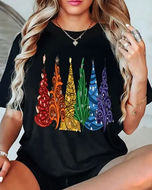 Colorful Christmas Trees...