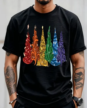 Colorful Christmas Trees...