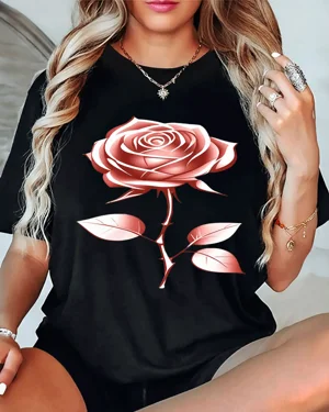 Rose Blossom Summer Cotton...