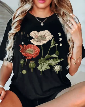 Botanical Red and White...