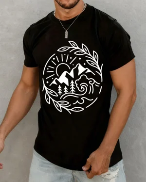 Mountain Sunset Forest...