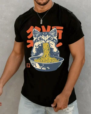 Noodle Eating Cat Summer...