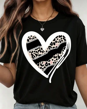 Leopard Print Heart Summer...