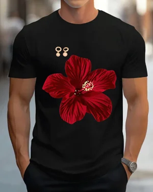 Red Hibiscus Flower Summer...