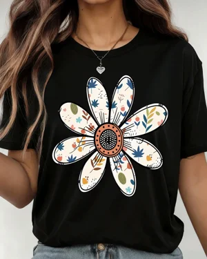 Floral Daisy Pattern Summer...