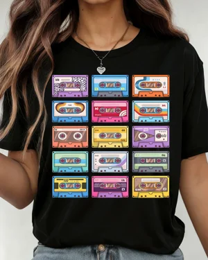 Retro Colorful Cassette...