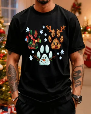 Christmas Paw Prints with...