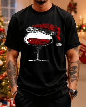 Christmas Wine Glass with...