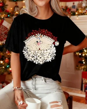 Christmas Santa Face with...