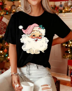 Christmas Santa with Pink...