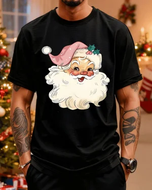 Christmas Santa with Pink...