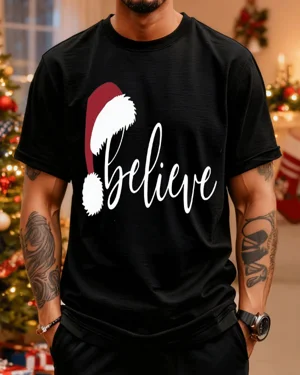 Christmas Believe Santa Hat...