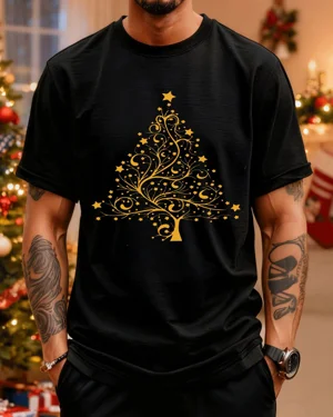 Golden Swirl Christmas Tree...