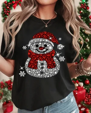 Christmas Snowman with Red...