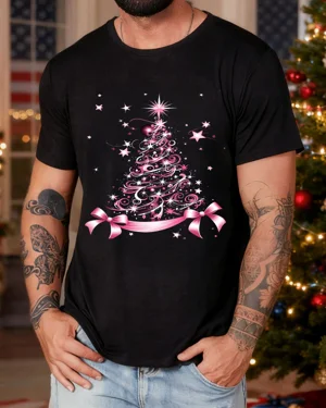 Pink Christmas Tree with...