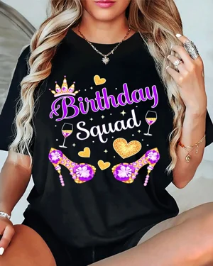 Birthday Squad Crown Heels...