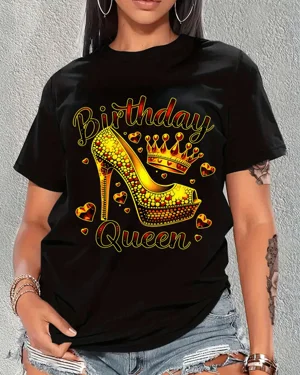 Birthday Queen Golden High...