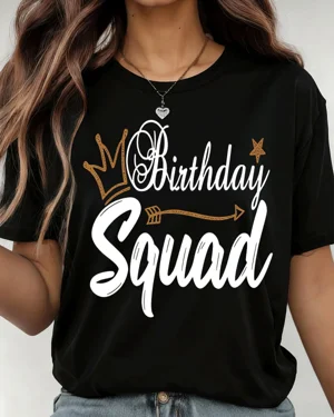 Birthday Squad Crown and...