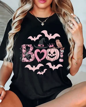 Pink Pumpkin Boo Halloween...