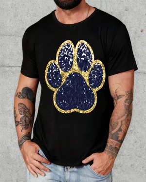 Golden Glitter Paw Print...