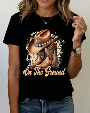 On The Ground Cowboy Hat...