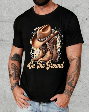 On The Ground Cowboy Hat...