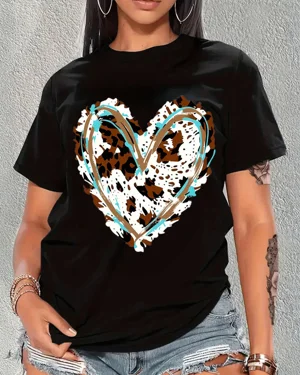 Leopard Print Heart Summer...