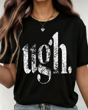 Ugh Distressed Text Summer...