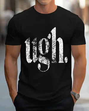 Ugh Distressed Text Summer...