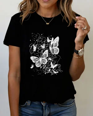 White Abstract Butterfly...