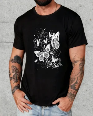 White Abstract Butterfly...