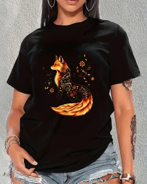 Floral Fox Artistic Design...