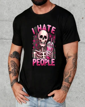 I Hate People Skeleton with...