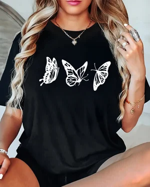 Three White Butterflies...