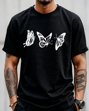 Three White Butterflies...