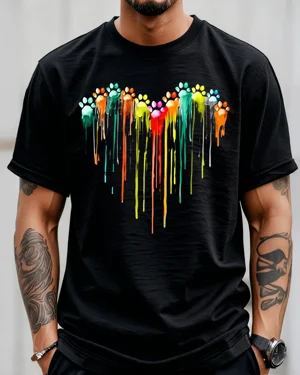 Colorful Dripping Paw...